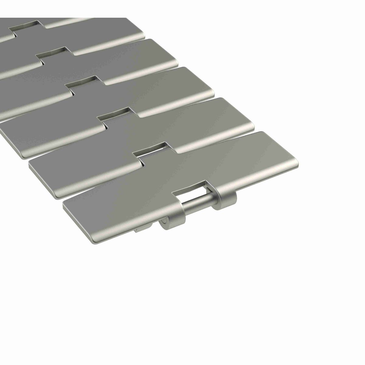 Rexnord 881TAB Side-flexing Solid Top, Material: Carbon Steel, Width: 4.5in, Pitch: 1.5in - 765.91.42