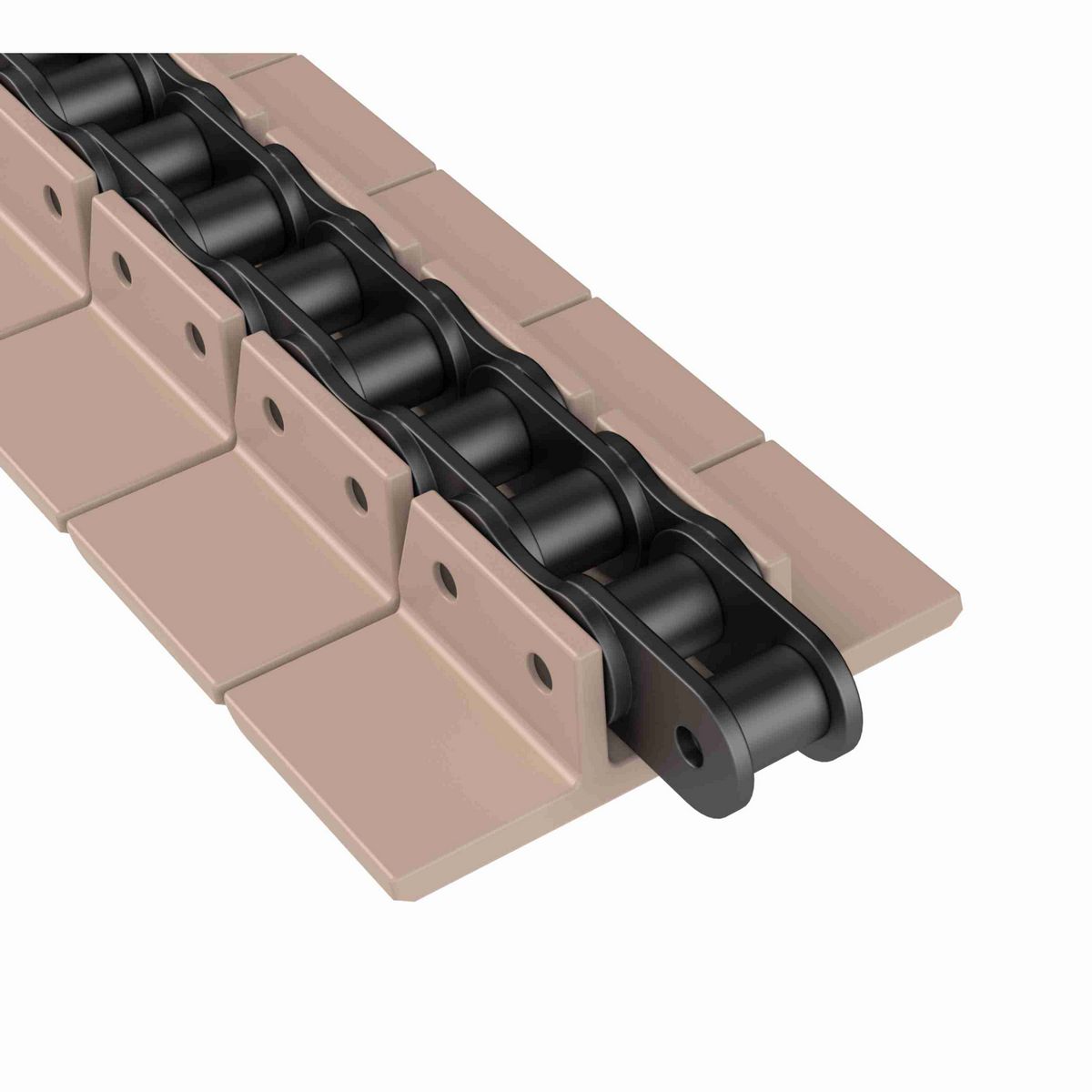 Rexnord 963 Straight Running Solid Top, Material: Tan Low Friction, Width: 3.25in, Pitch: 1.5in - LF963K3-1/4