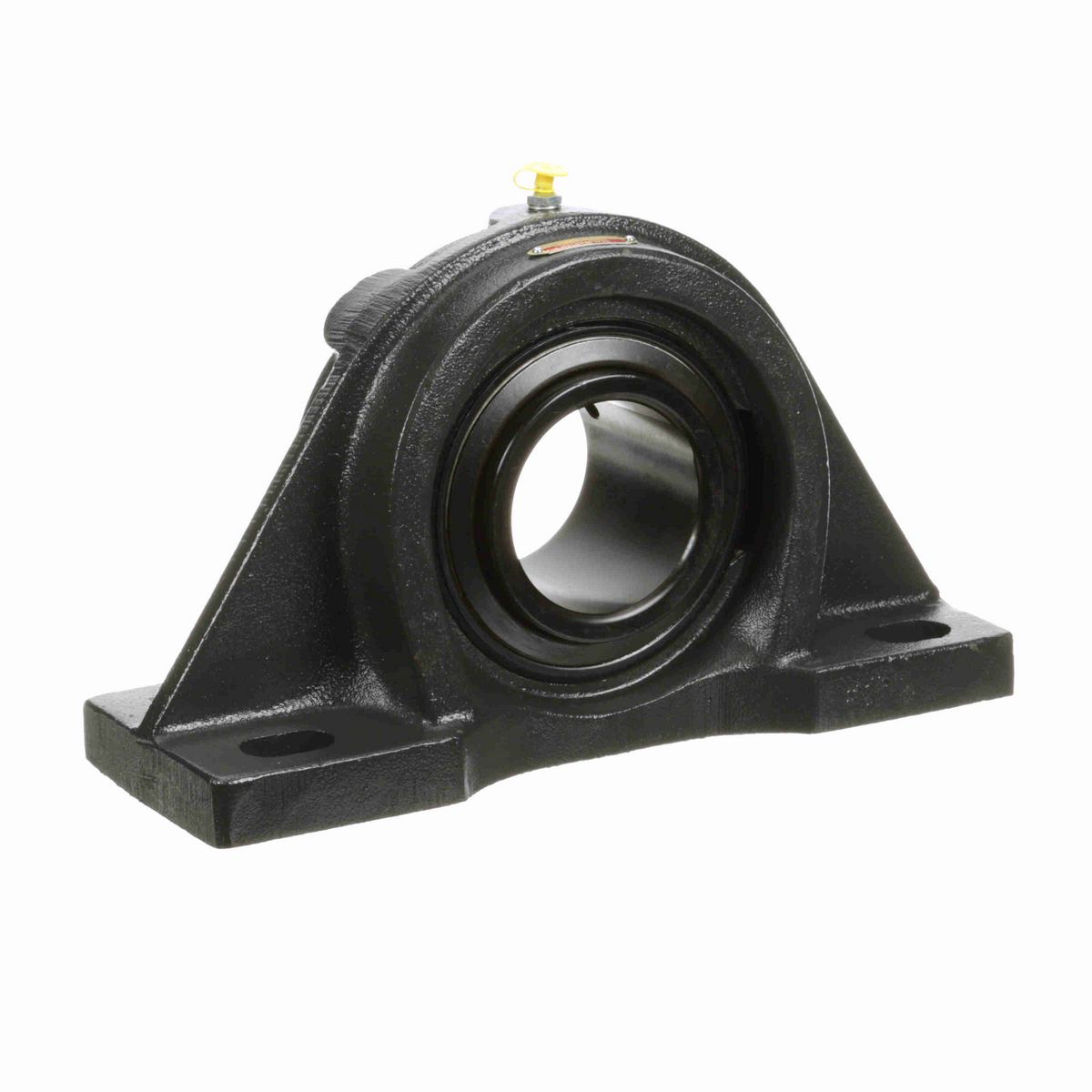 Sealmaster Mounted Cast Iron Four Bolt Pillow Block Ball Bearing - 52100 Bearing Steel, Black Oxided - Setscrew Lock - MFP-55