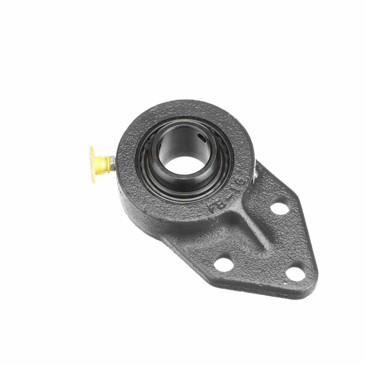 Sealmaster Mounted Cast Iron Three Bolt Flange Bracket Ball Bearing - 52100 Bearing Steel, Black Oxided - Setscrew Lock - FB-16C