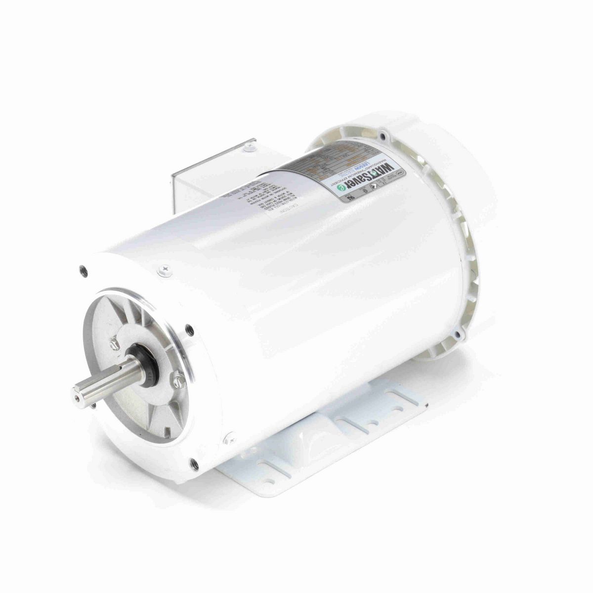 LEESON White Duck™ General Purpose Motor, 1.50 HP, 3 Ph, 60 Hz, 230/460 V, 1800 RPM, 56C Frame, TEFC - 119480.00