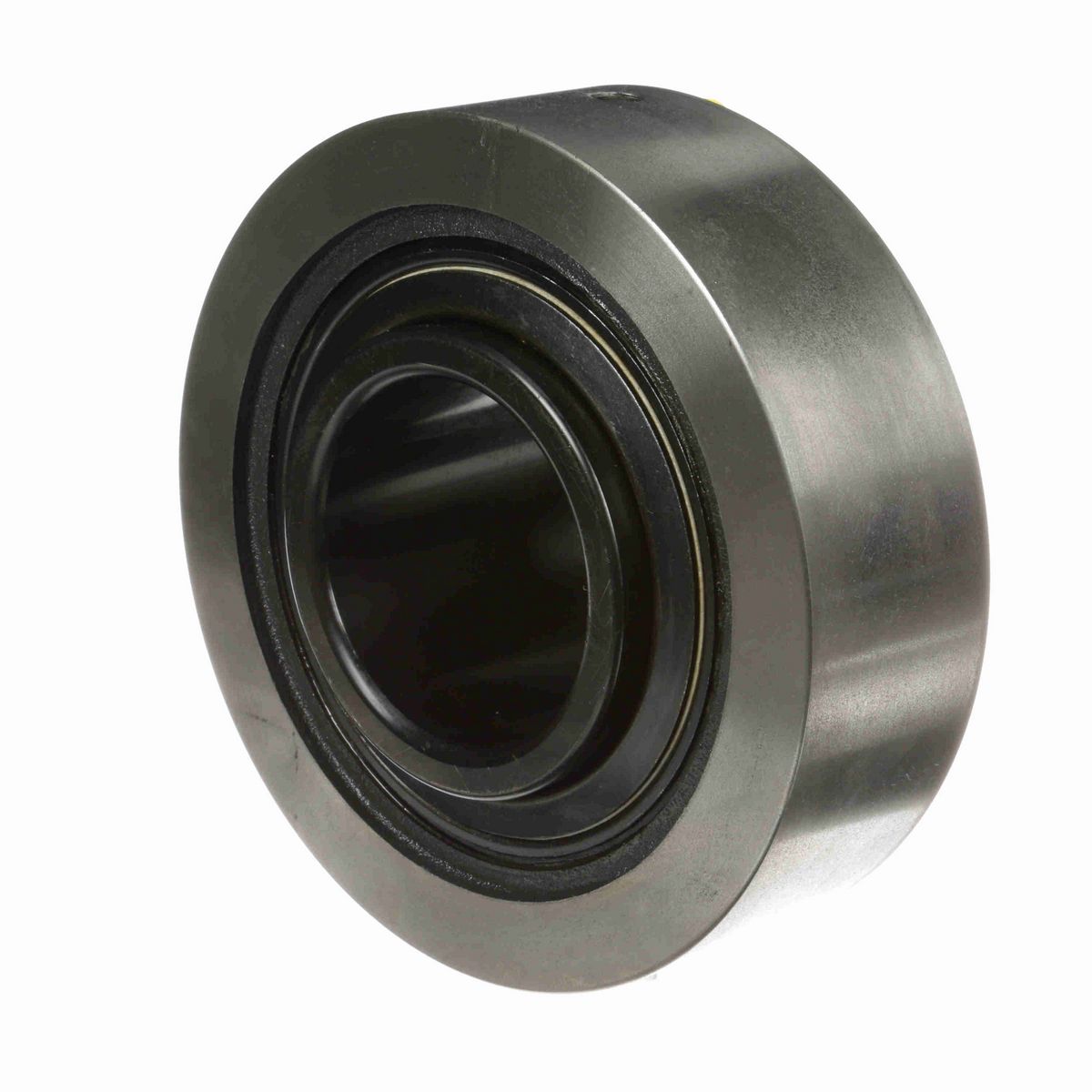 Sealmaster Mounted Cast Iron Cylindrical Cartridge Ball Bearing - 52100 Bearing Steel, Black Oxided - Setscrew Lock - MSC-55