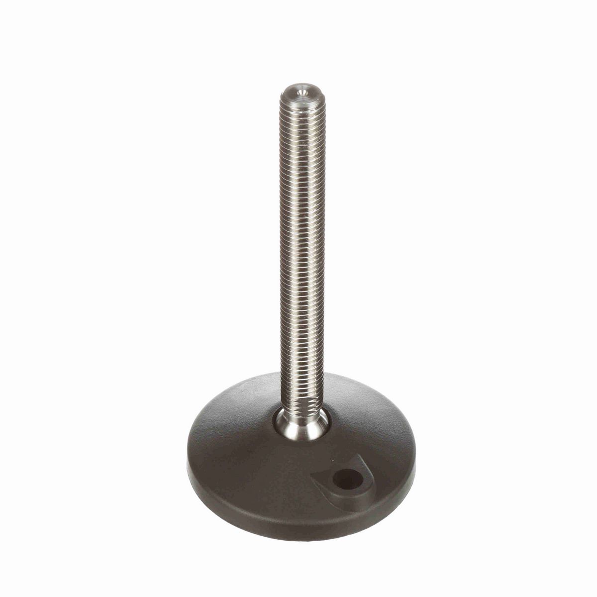 System Plast Articulating Plastic Leveler; Series: VG-511, Base Diameter: 4, Spindle Length: 6.09-in, Thread: 3/4-10 - VG-511-03-S34-L7