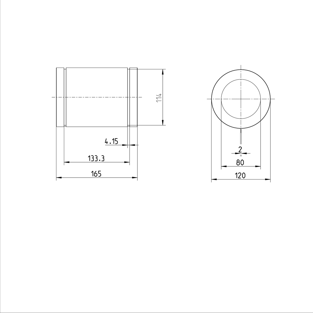 Стандартная линейная втулка Bosch Rexroth KBM-E-80-DD [R061208010]