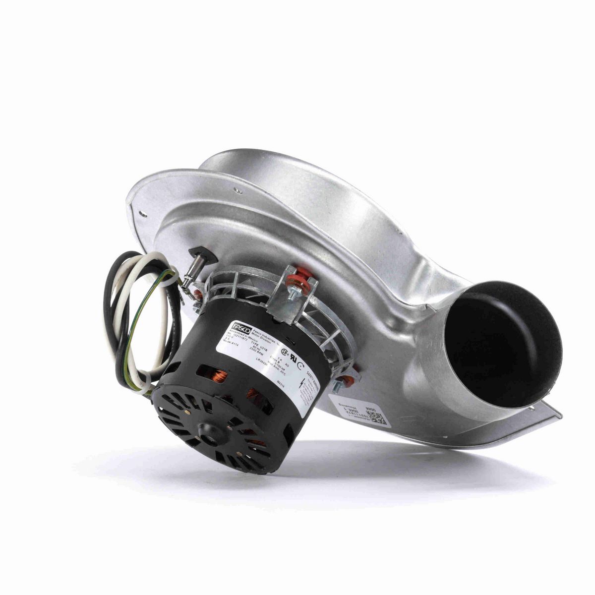FASCO Round Outlet Shaded Pole OEM Replacement Draft Inducer Blower, 115 Volts, Flange: No - A174