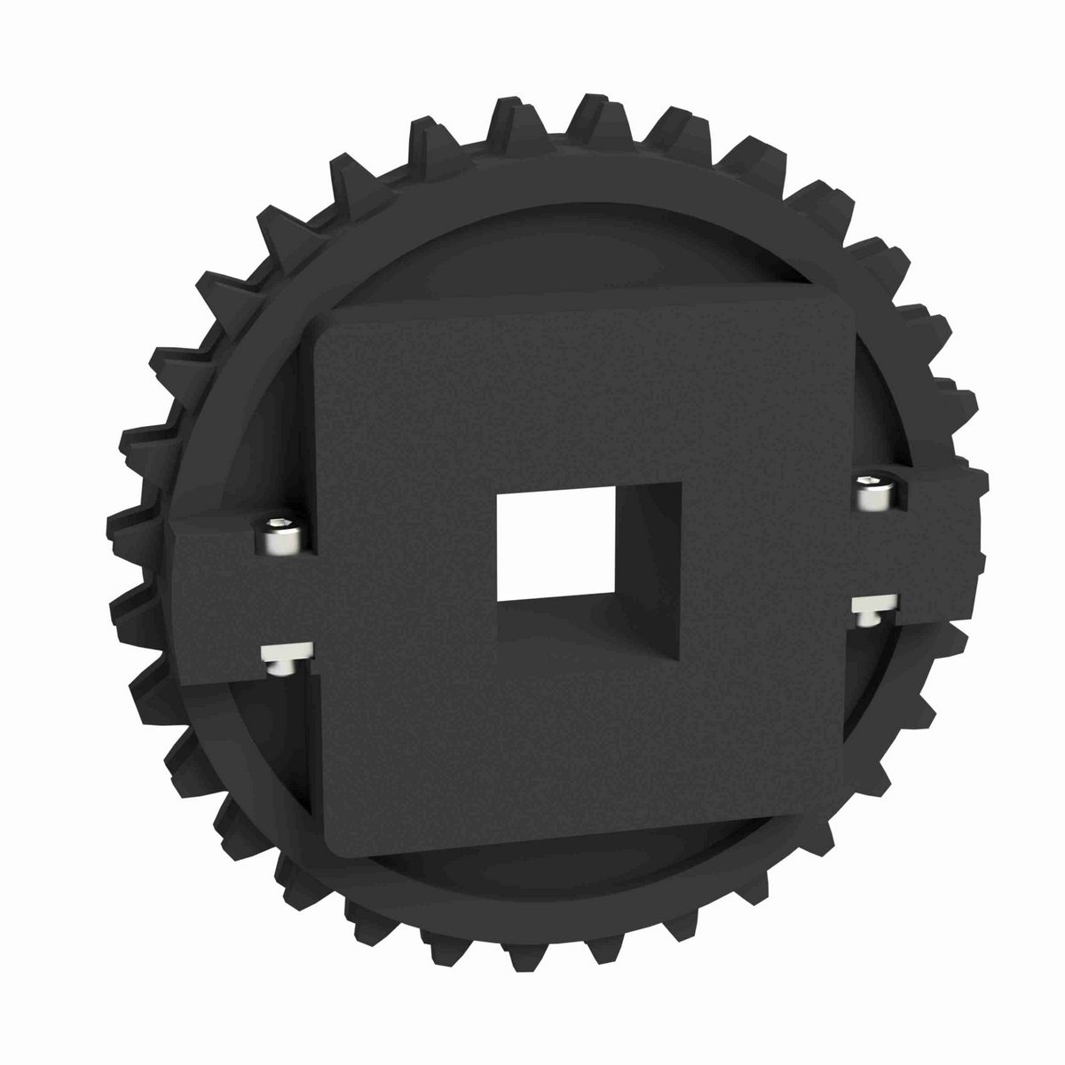 Rexnord 1500 Series Split Molded Nylon Sprocket with 32 Teeth and a 2-1/2in Square Bore - 614-148-3