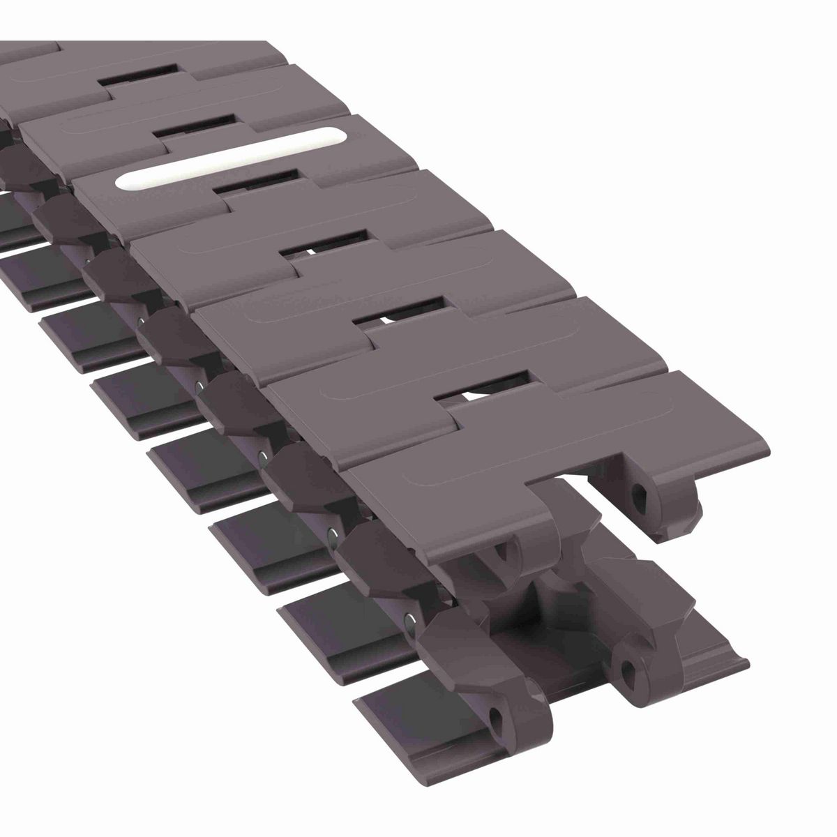 Rexnord 880TAB RubberTop® Side-flexing RubberTop®, Material: Brown High Performance, Width: 3.25in, Pitch: 1.5in - 81415941