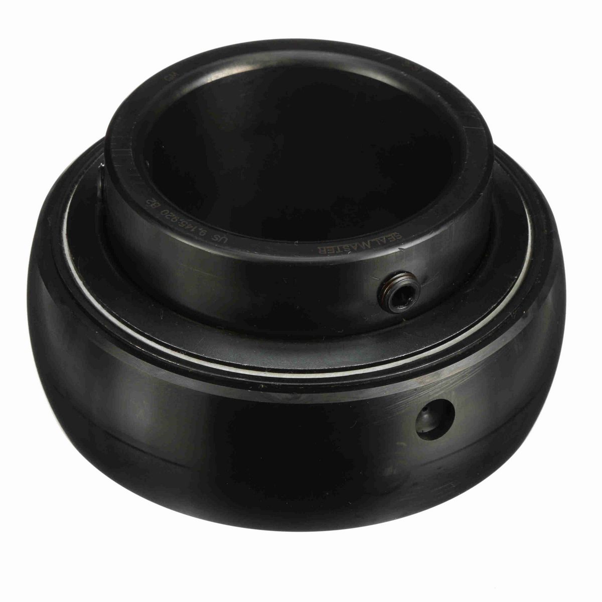 Sealmaster Mounted Insert Only Ball Bearing - 52100 Bearing Steel, Black Oxided - Setscrew Lock - 3-37