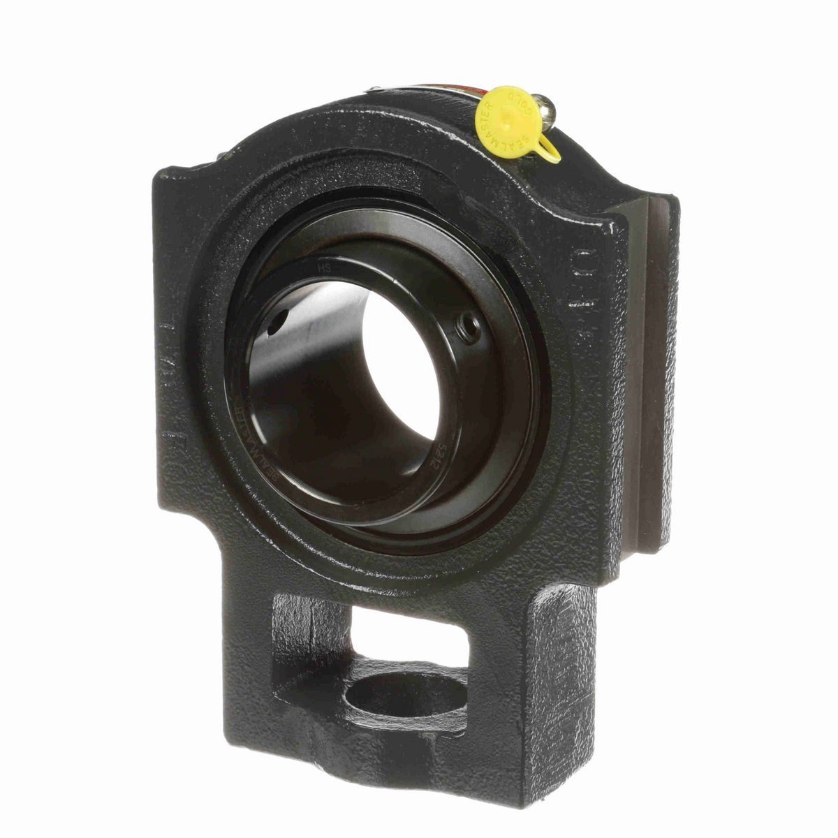 Sealmaster Mounted Cast Iron Wide Slot Take Up Ball Bearing - 52100 Bearing Steel, Black Oxided - Setscrew Lock - ST-212