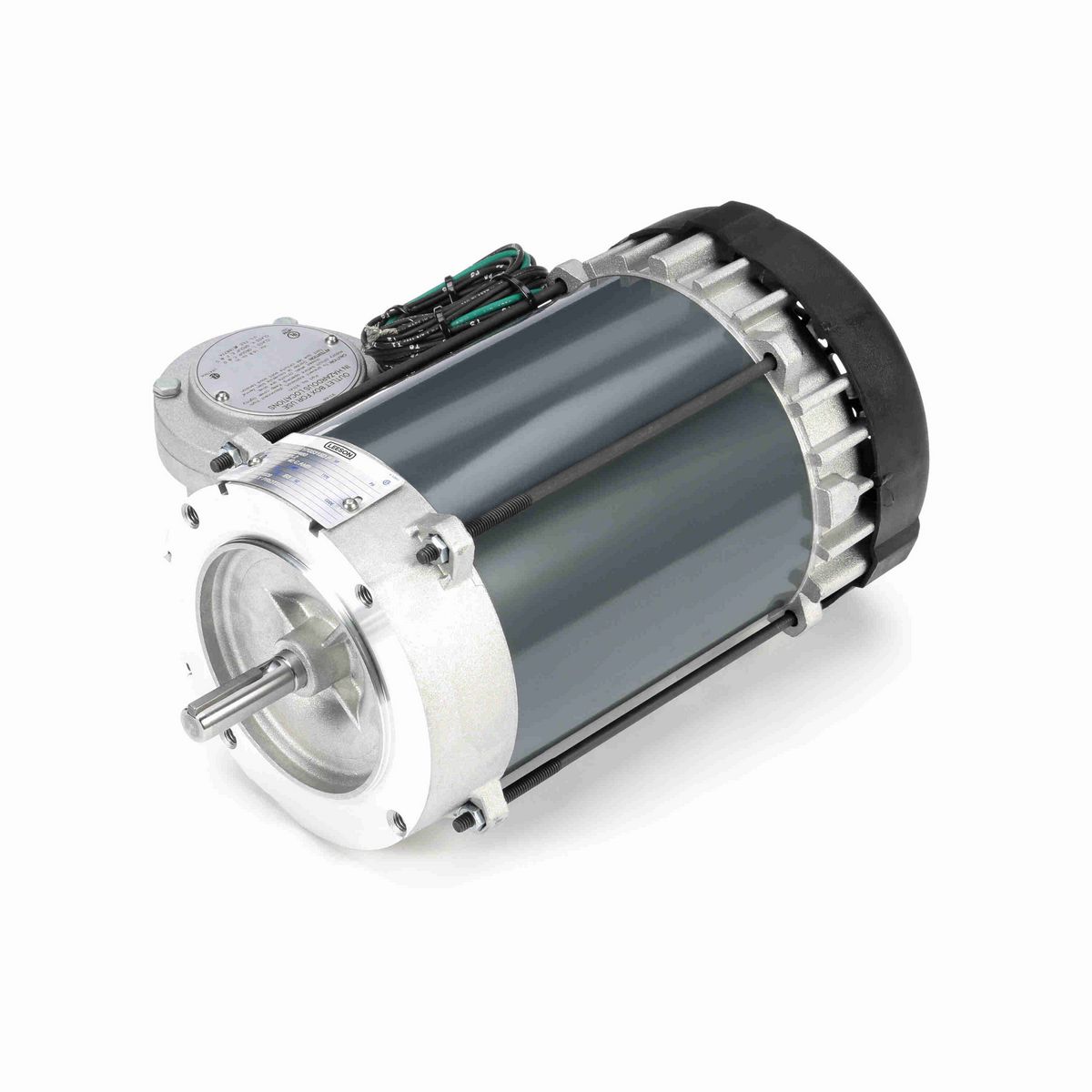 LEESON Explosion Proof Motor, 0.50 HP, 3 Ph, 60 Hz, 230/460 V, 1800 RPM, 56C Frame, EPFC - G829