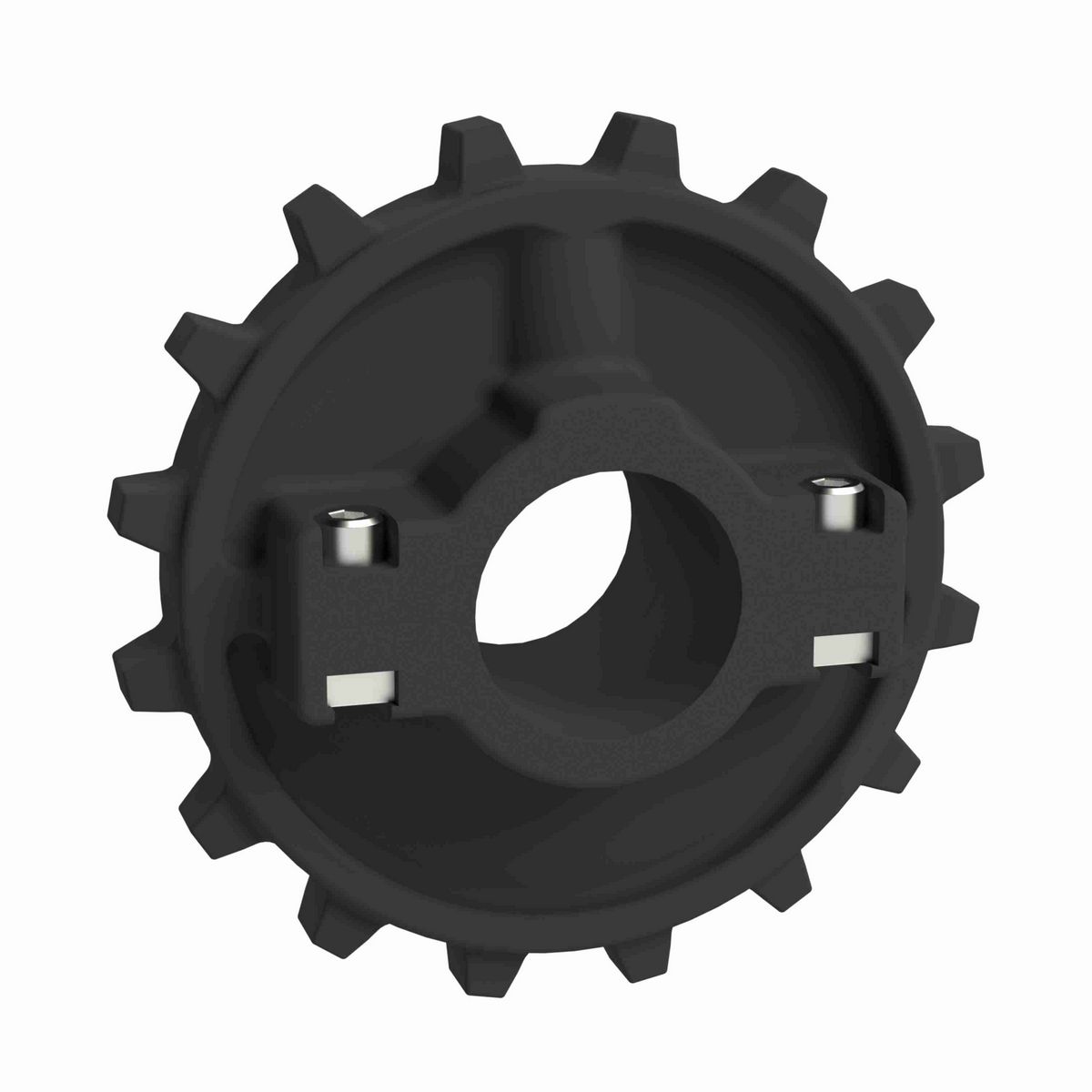 Rexnord 7700 Series Split Molded Nylon Sprocket with 16 Teeth and 1-1/2in Round Idler Bore - 614-62-19