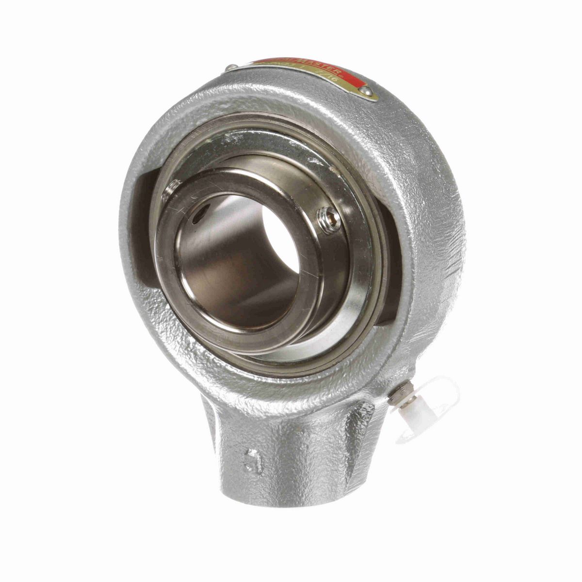 Sealmaster Mounted Flouropolymer Coated Cast Iron Hanger Unit Ball Bearing - 52100 Bearing Steel, Phosphorus Nickel Coated - Setscrew Lock - Corrosion Resistant - CREHBF-PN23