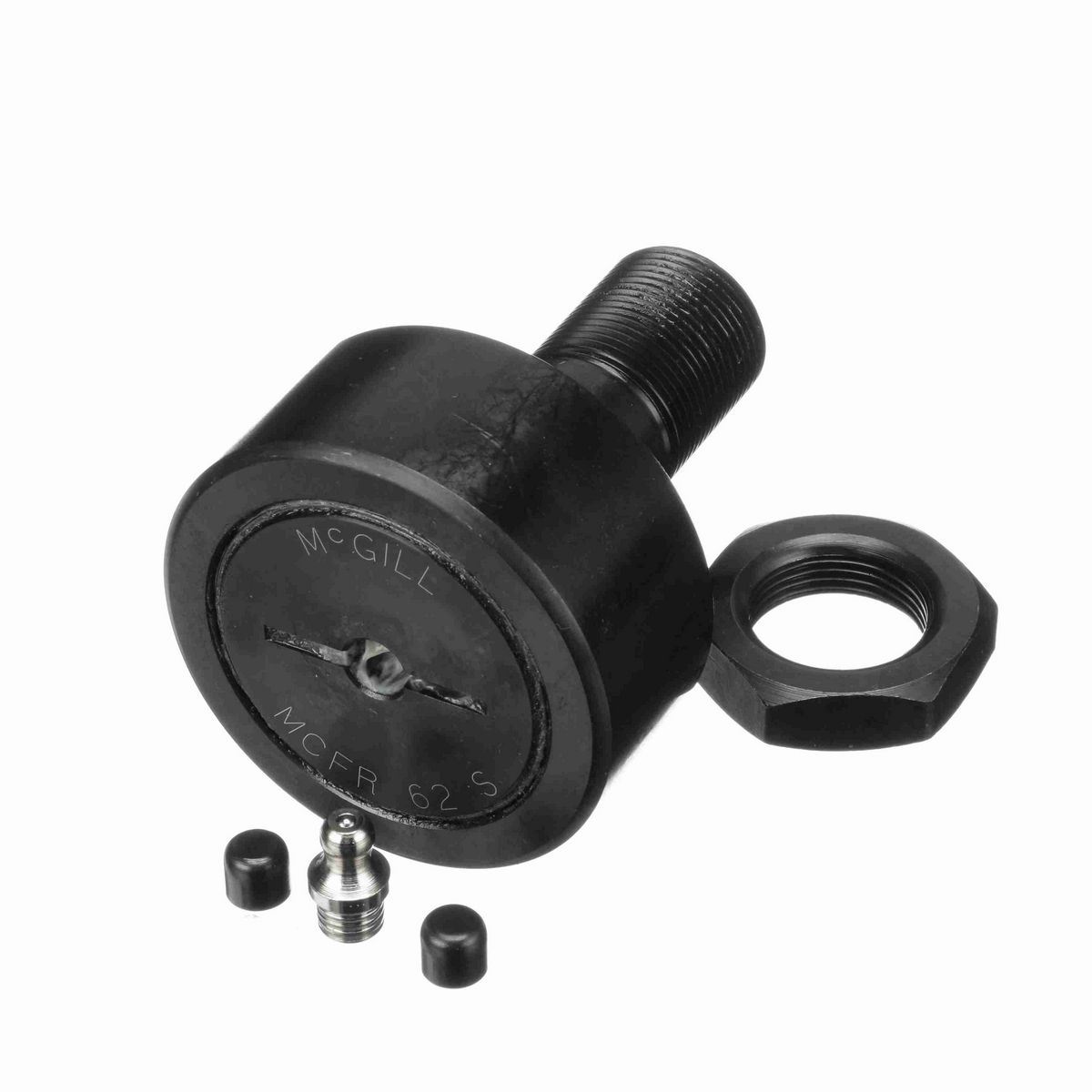 Опорный ролик с цапфой McGill CAMROL MCFRE 62 S, бочкообразный, с уплотнением, со шлицем под отвёртку, метрический