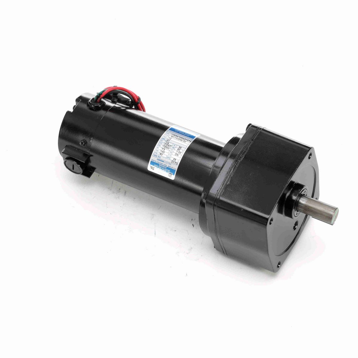 LEESON Parallel Shaft Gearmotor, 0.25 HP, 12 V, 83 RPM, 34 Frame, TENV - M1135246.00