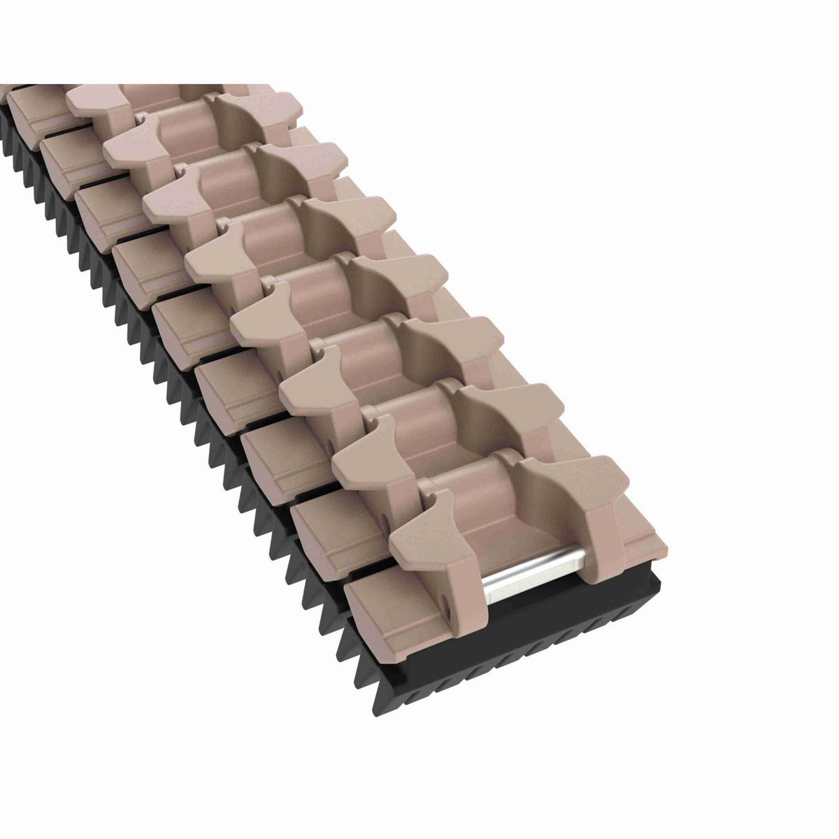 Rexnord 882TAB SideGrip™ Side-flexing, Material: Tan Low Friction, Width: 3.75in, Pitch: 1.5in - 10462375