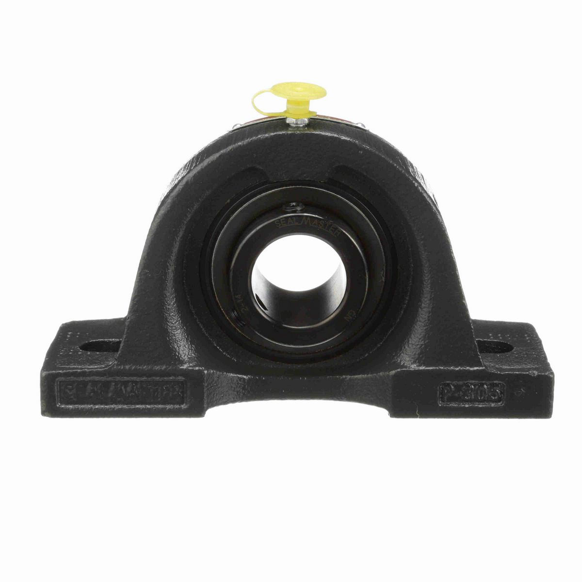 Sealmaster Mounted Cast Iron Two Bolt Pillow Block Ball Bearing - 52100 Bearing Steel, Black Oxided - Setscrew Lock - MP-20