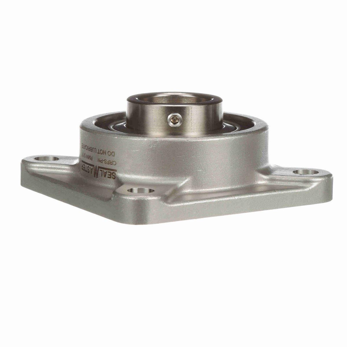 Sealmaster Mounted Stainless Steel Four Bolt Flange Ball Bearing - 52100 Bearing Steel, Phosphorus Nickel Coated - Setscrew Lock - Corrosion Resistant - Reduced Maintenance - Lubed for Life - CRFS-PN210 RMW