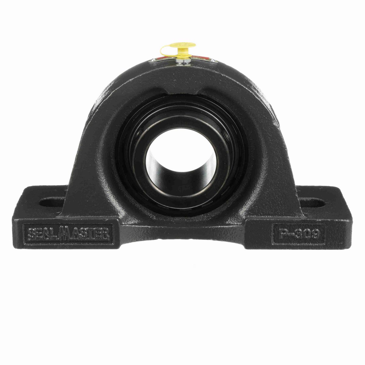 Sealmaster Mounted Cast Iron Two Bolt Pillow Block Ball Bearing - 52100 Bearing Steel, Black Oxided - Setscrew Lock - MP-31C