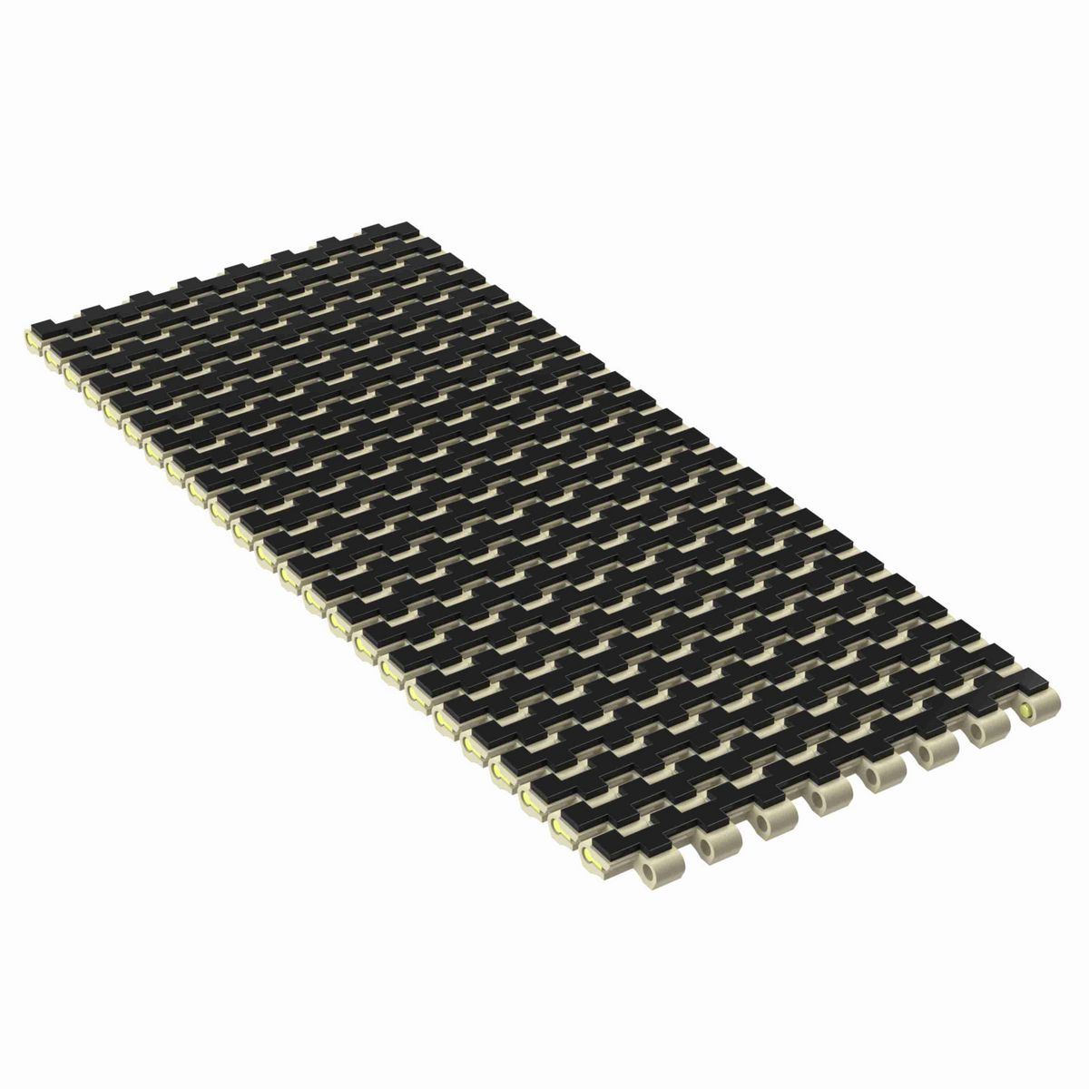 Rexnord 1505 RubberTop® Straight Running RubberTop®, Material: Beige High Temperature, Width: 6in, Pitch: 15mm - HTF1505-6