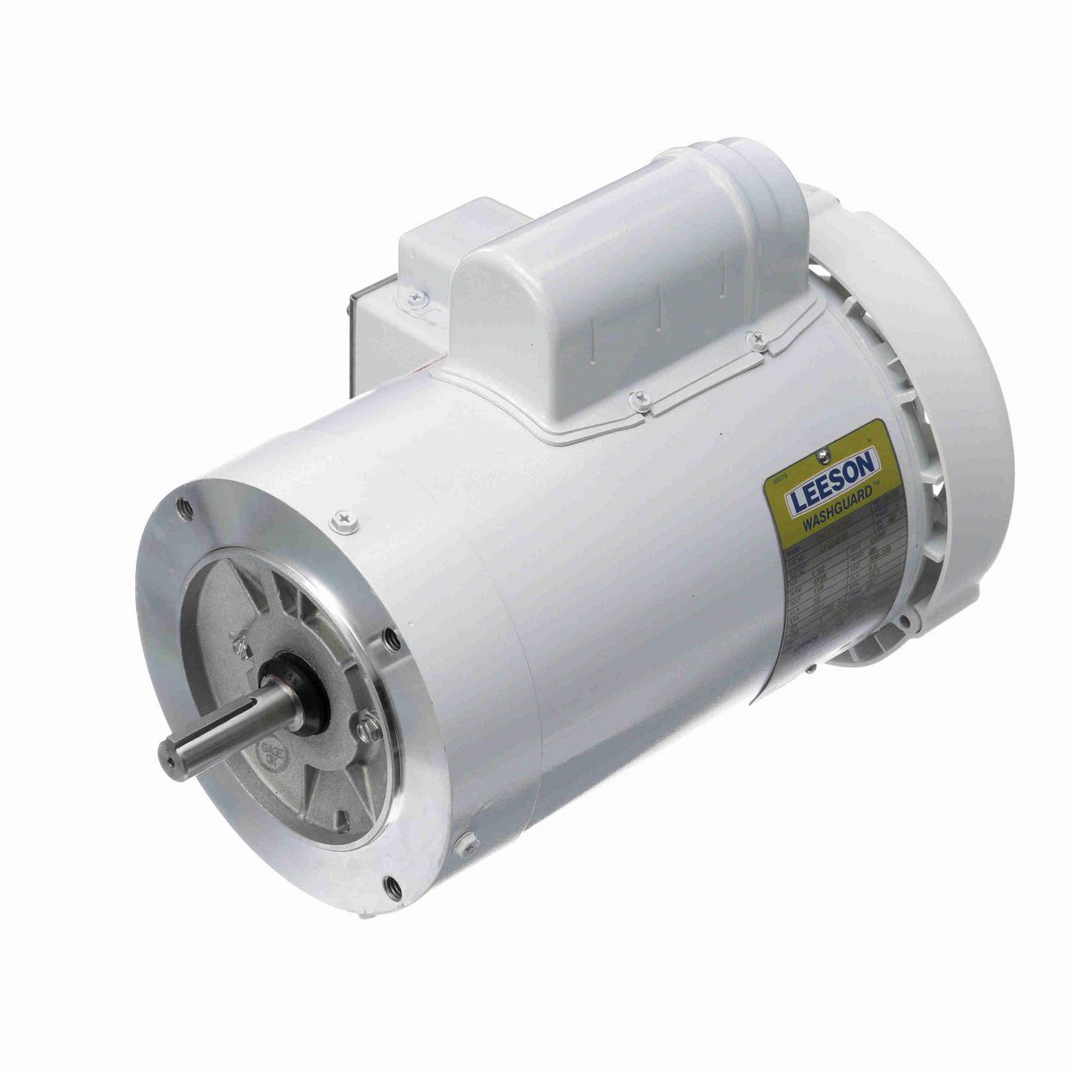 LEESON White Duck™ General Purpose Motor, 1.50 HP, 1 Ph, 60 Hz, 115/230 V, 1800 RPM, 56C Frame, TEFC - 114319.00