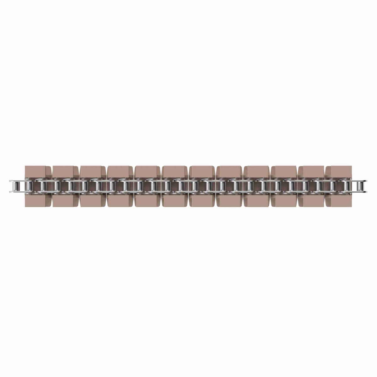 Rexnord 1873TAB Side-flexing Solid Top, Material: Tan Low Friction, Width: 3.25in, Pitch: 1.5in - LF1873K3-1/4