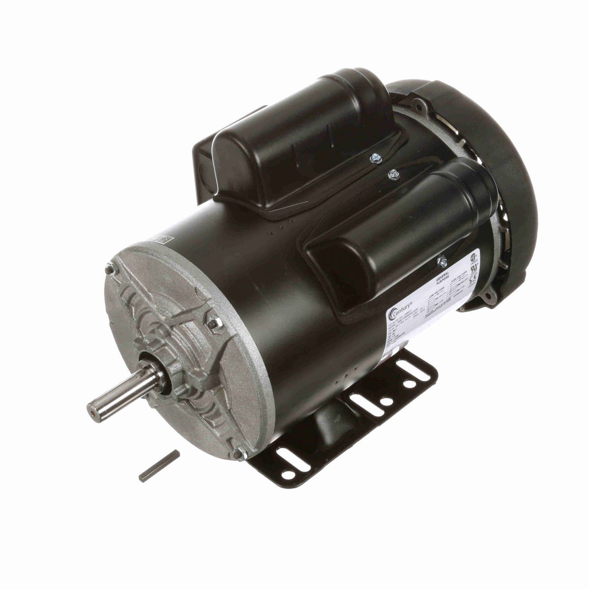 Century General Purpose Motor, 1.5 HP, 1 Ph, 60 Hz, 115/208-230 V, 1800 RPM, 56H Frame, TEFC - C686V1