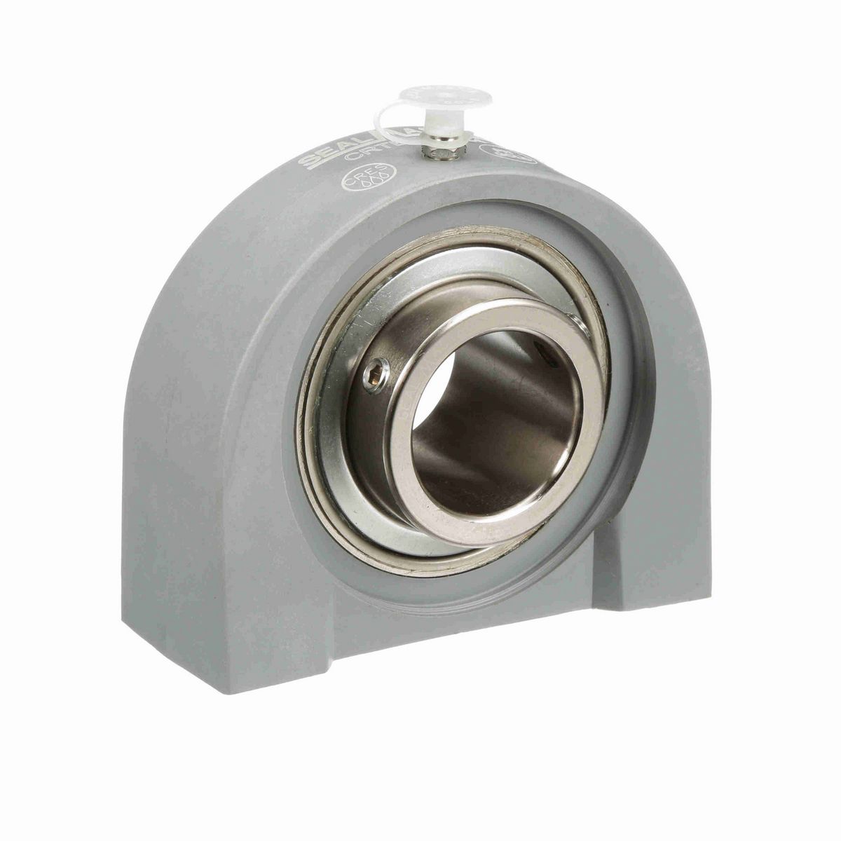 Sealmaster Mounted Composite Tapped Base Pillow Block Ball Bearing - 52100 Bearing Steel, Phosphorus Nickel Coated - Setscrew Lock - Corrosion Resistant - CRTBC-PN20