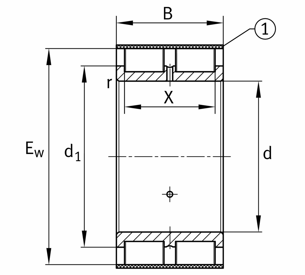 Цилиндрический роликоподшипник INA RSL185012-A-3S