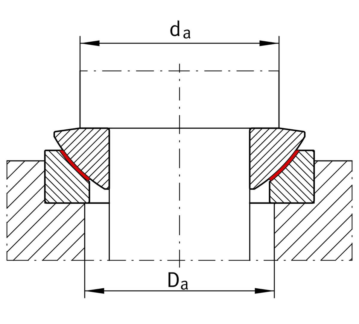 Сферический шарнирный подшипник INA GE40-AW-W11