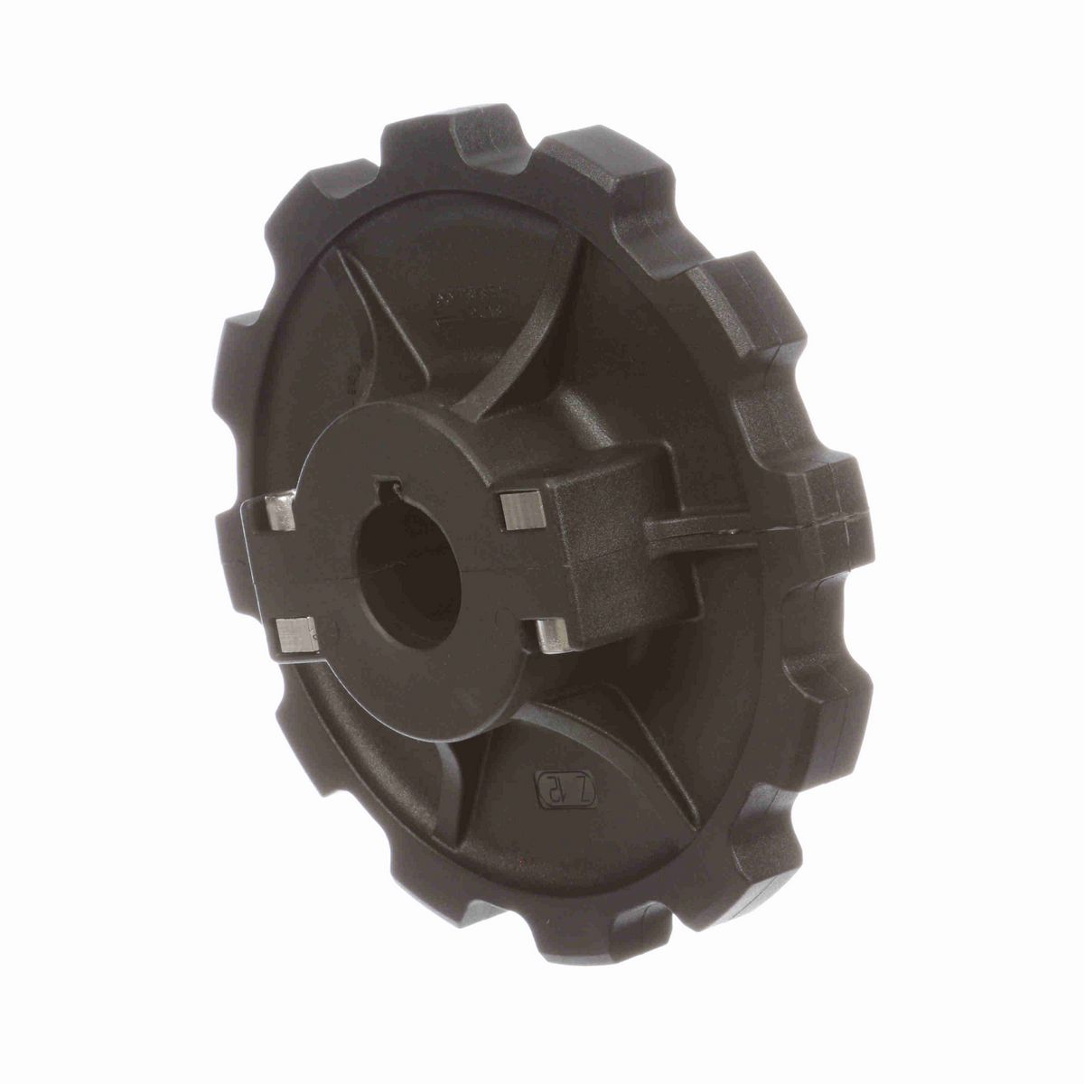 System Plast 880 Series Split Molded Sprocket with 12 Teeth, a 1in Round Shaft-Ready Bore and Setscrew - 880-12R1-DS-SS