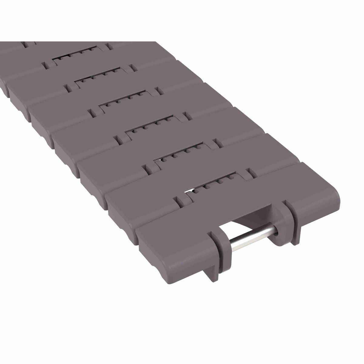 Rexnord 1040FTM Side-flexing Solid Top, Material: Brown High Performance, Width: 3.3in, Pitch: 1in - 10608553