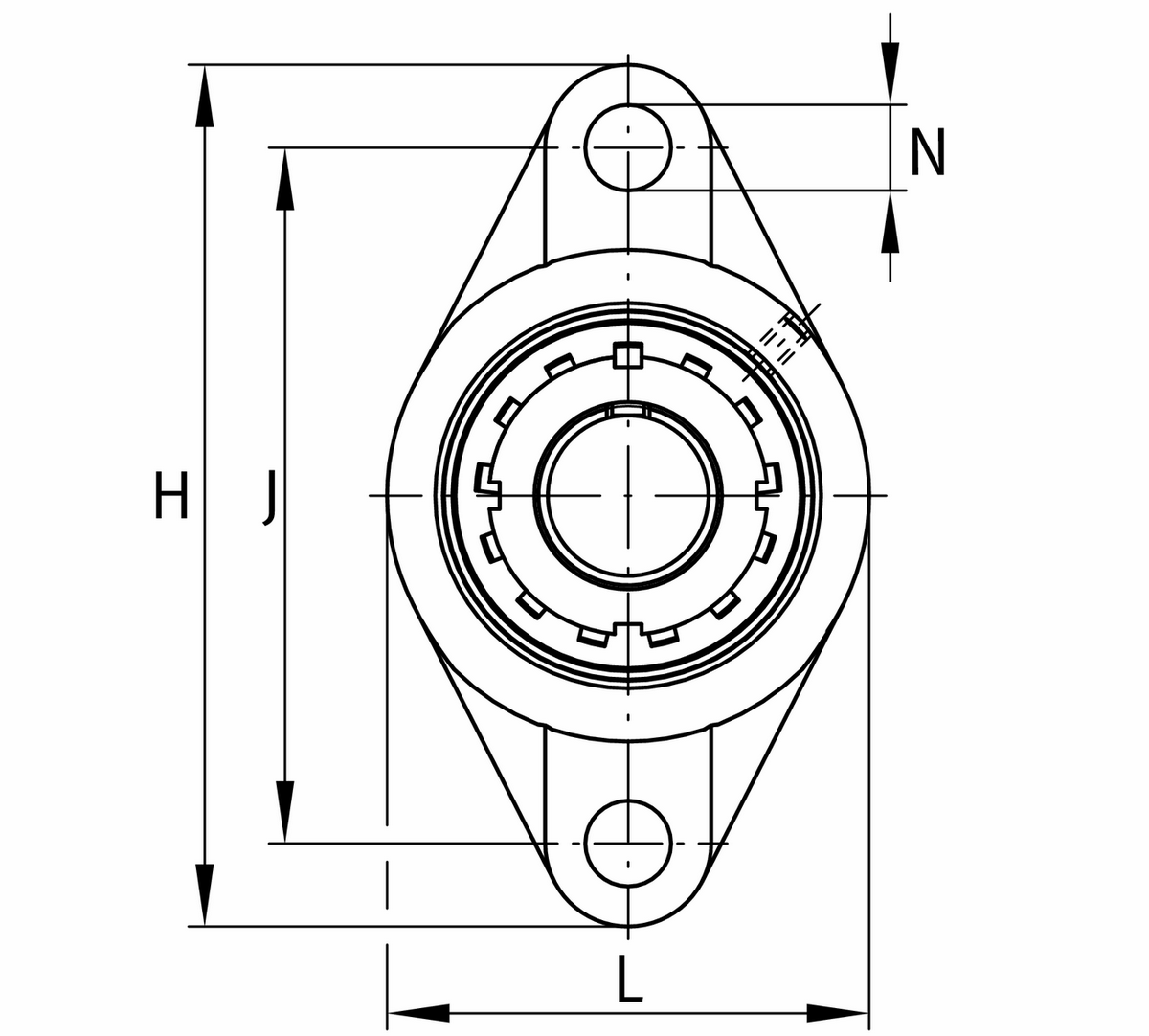 Фланцевый корпус FAG UKFL210