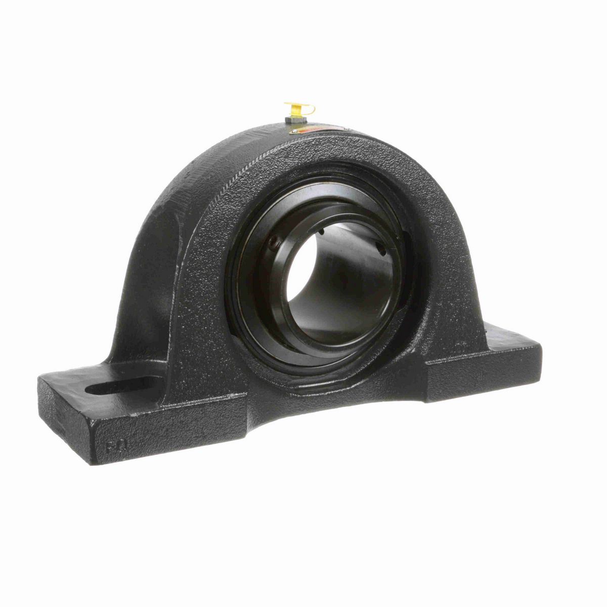 Sealmaster Mounted Cast Iron Two Bolt Pillow Block Ball Bearing - 52100 Bearing Steel, Black Oxided - Double Setscrew Lock - MPD-55