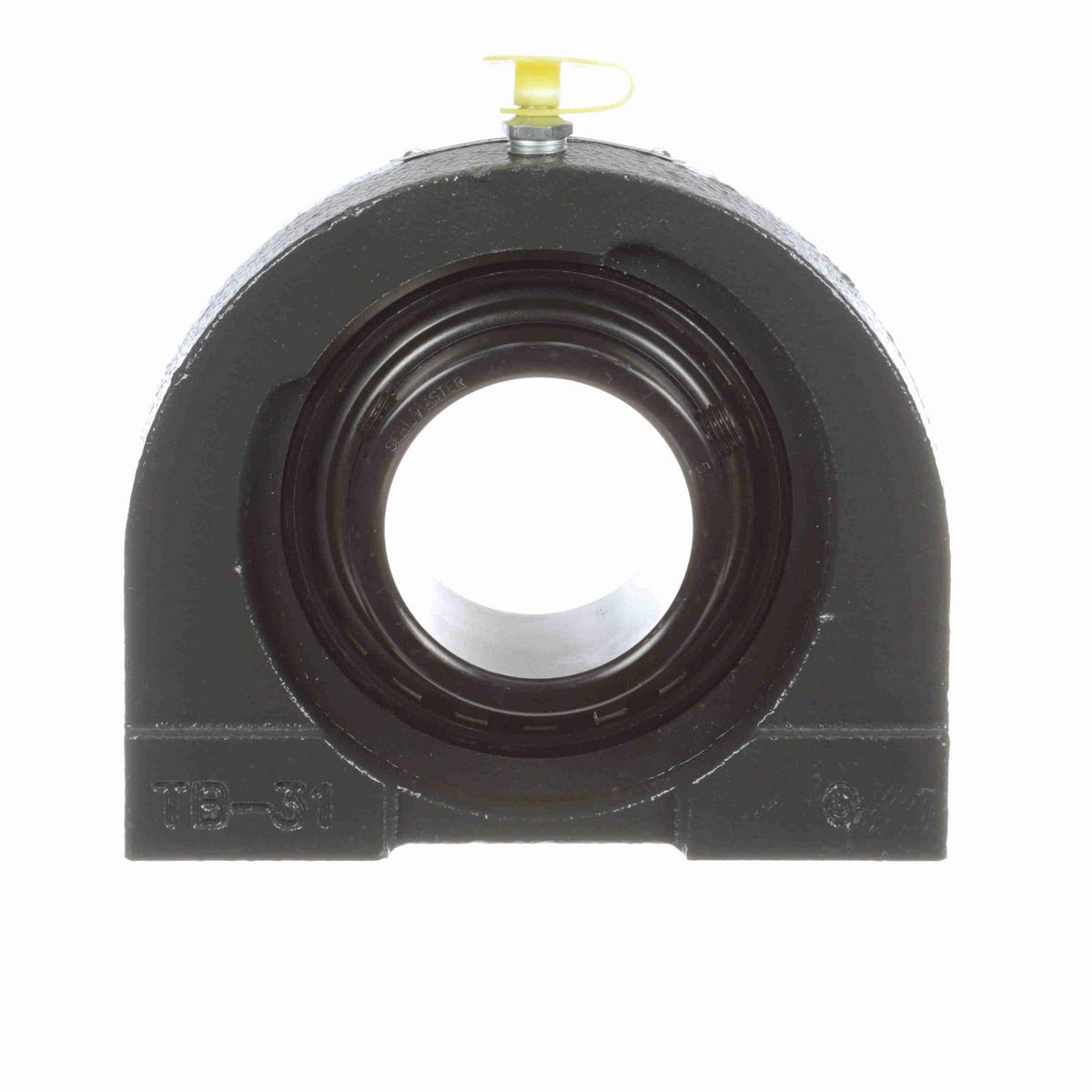 Sealmaster Mounted Cast Iron Tapped Base Pillow Block Ball Bearing - 52100 Bearing Steel, Black Oxided - Setscrew Lock - TB-210C