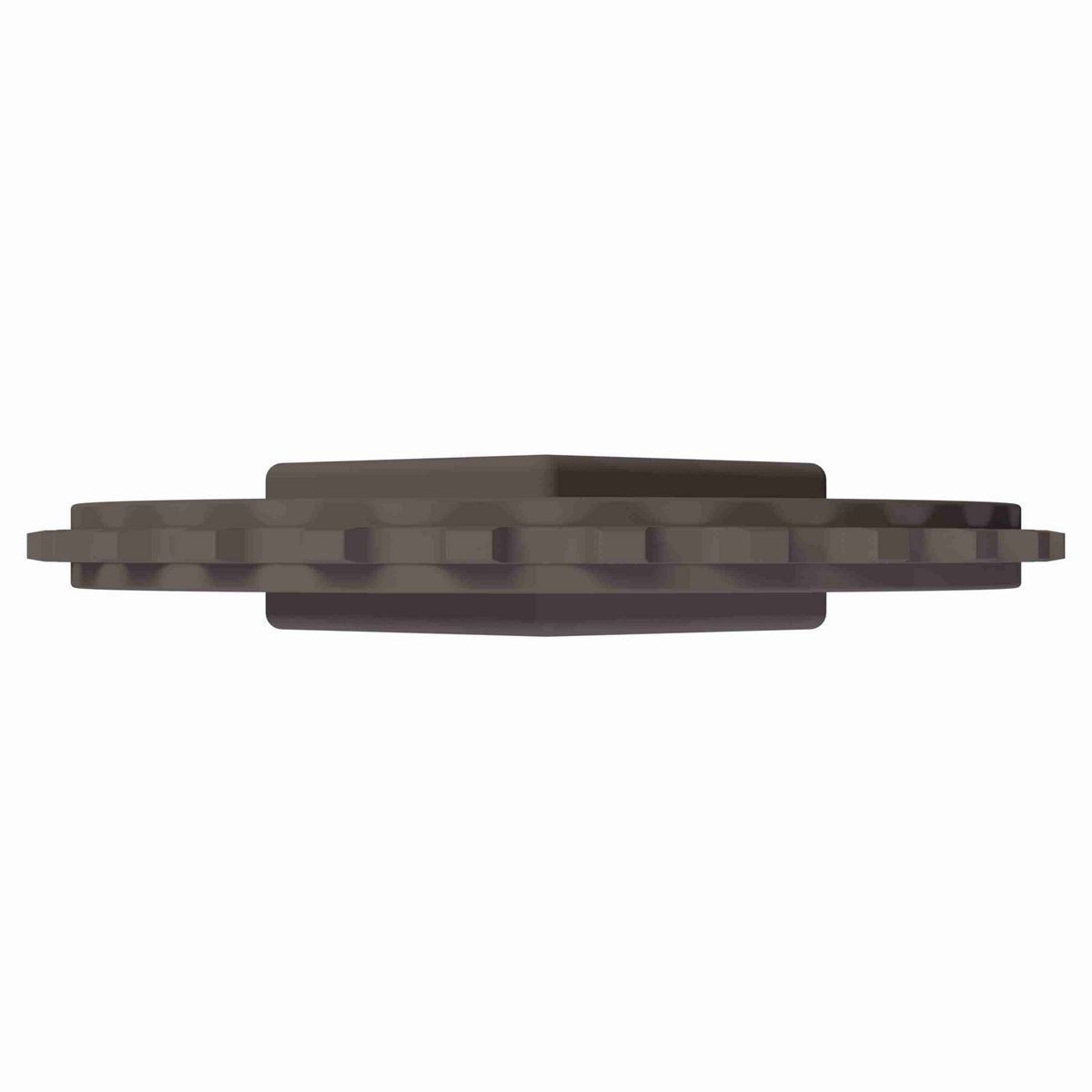 Rexnord 5930 Series Solid One Piece Molded Acetal Sprocket with 25 Teeth and a 2in Square Bore - 114-693-1
