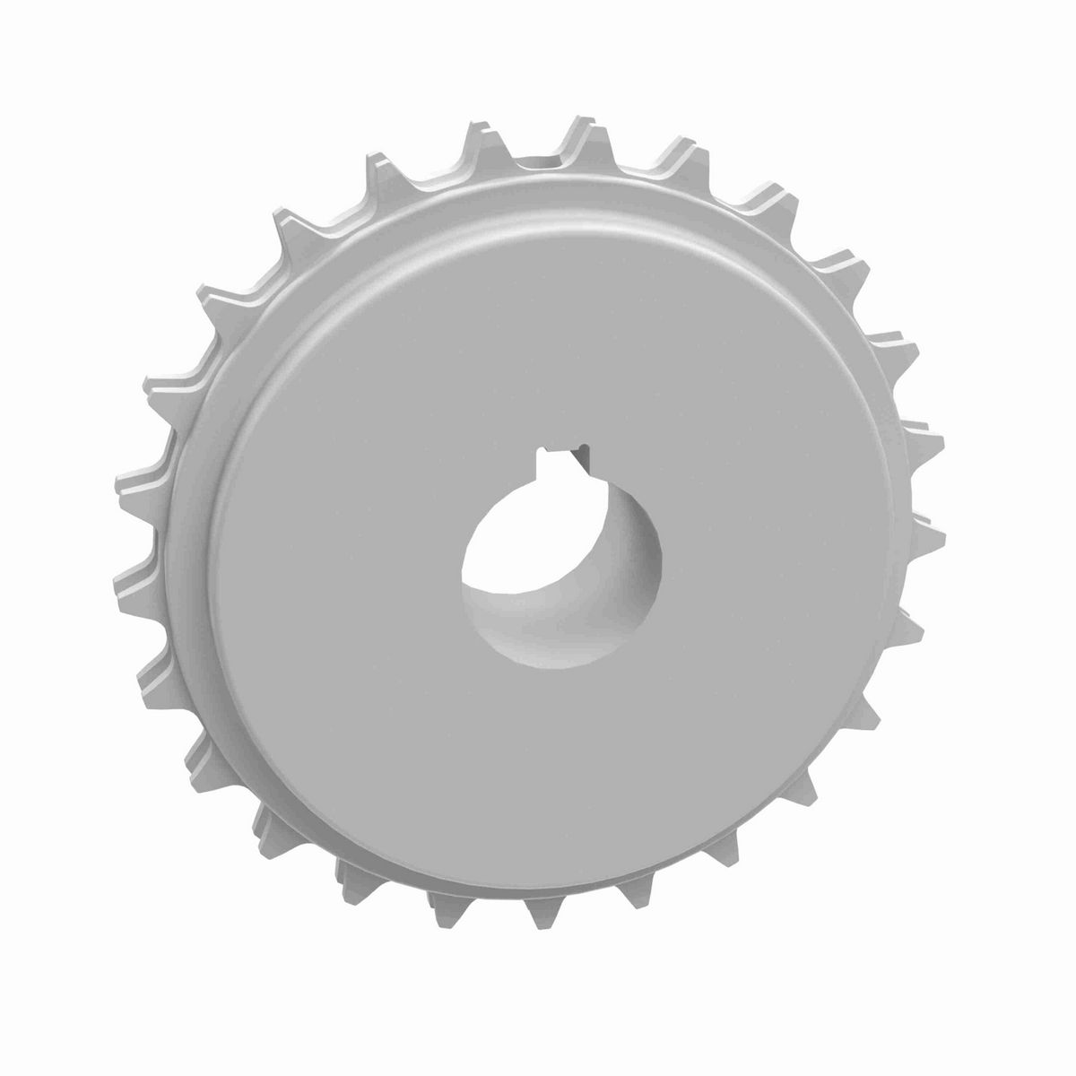 Rexnord 8500 Series Solid One Piece Machined Nylon Sprocket and a 25 Teeth with 1-7/16in Round Shaft-Ready Bore with Keyway & Setscrew - 114-2844-19