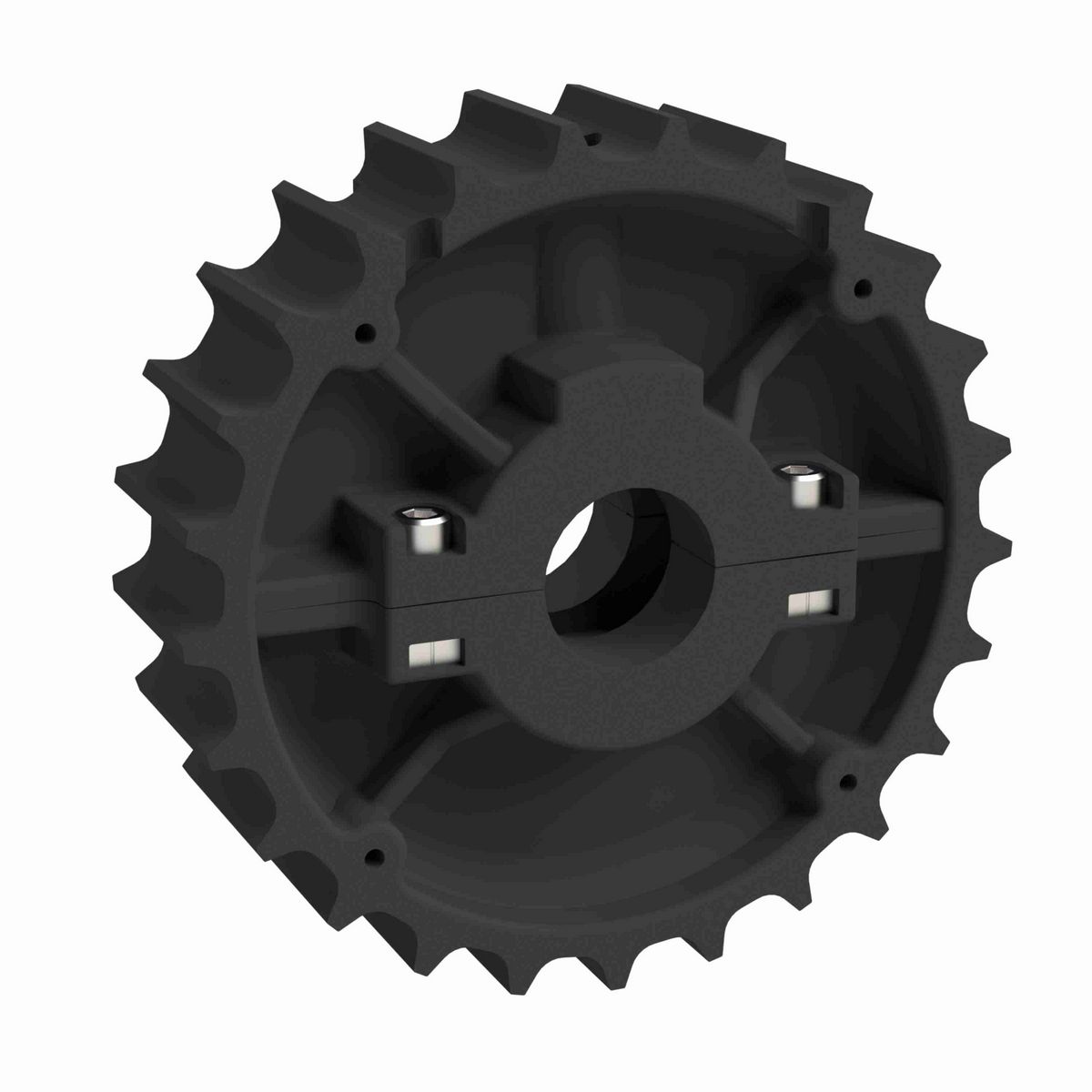 Rexnord 815 Series Split Molded Nylon Sprocket with 25 Teeth and 1-1/4in Round Idler Bore - 614-31-12