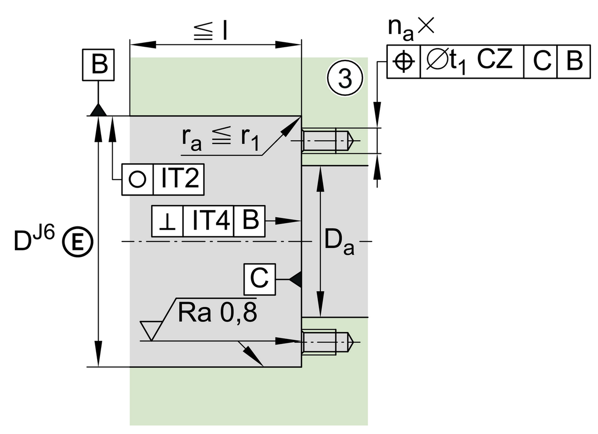Упорно-радиальный шарикоподшипник INA ZKLF30100-2RS-XL (ZKLF 30100.2RS, ZKLF30100-2RS)