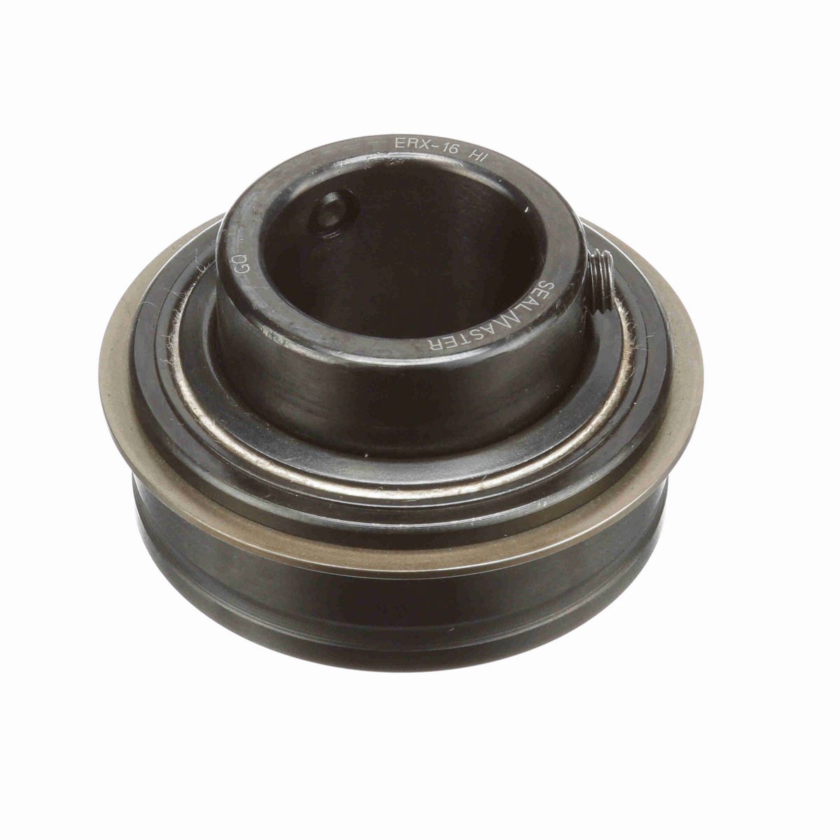 Sealmaster Mounted Insert Only Ball Bearing - 52100 Bearing Steel, Black Oxided - Setscrew Lock - High Temperature - ERX-16 HI