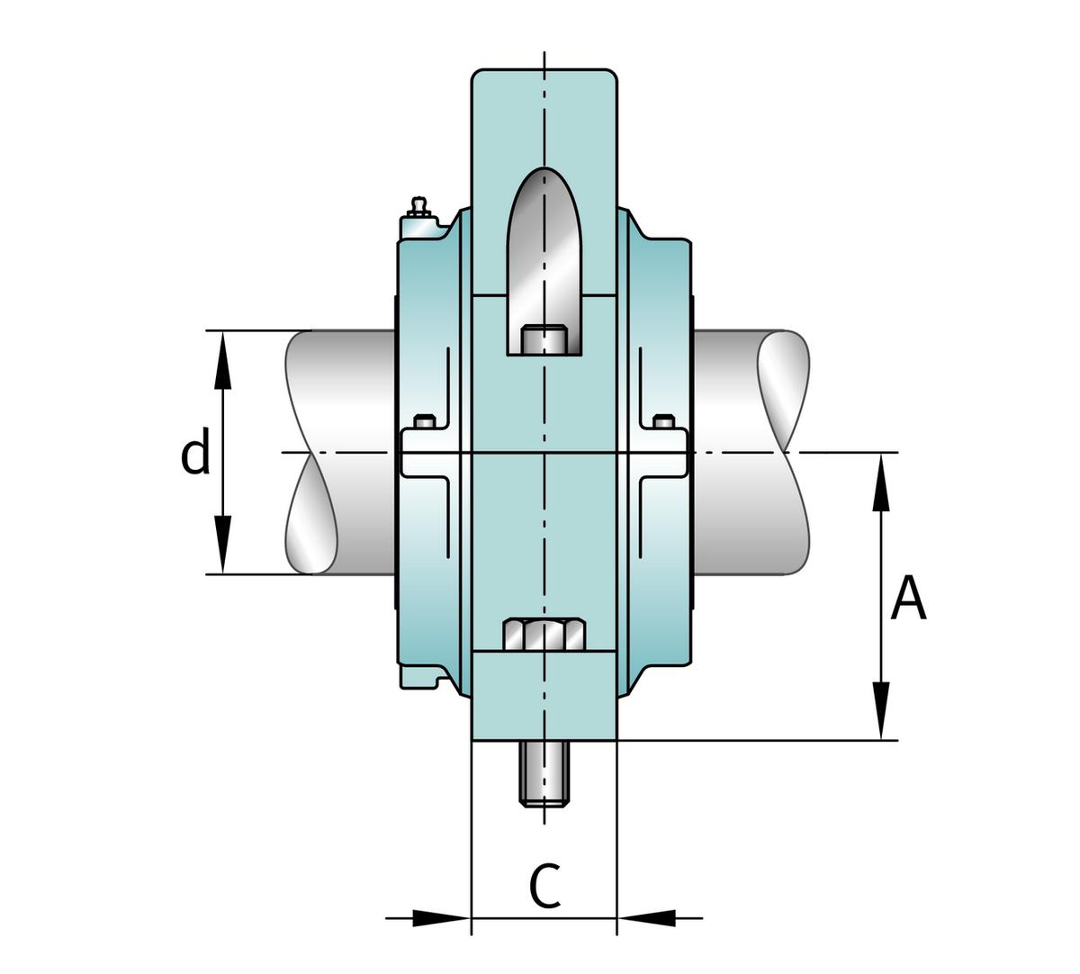 Узел стационарного корпуса FAG S1SNLH-407-FL