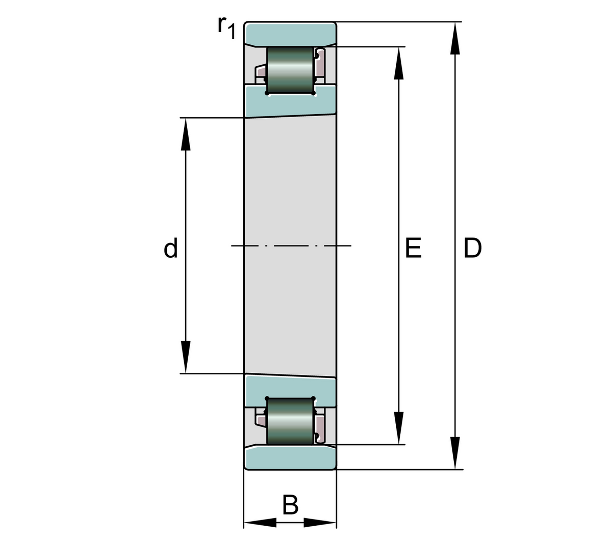 Цилиндрический роликоподшипник FAG N1010-D-K-PVPA1-SP-XL