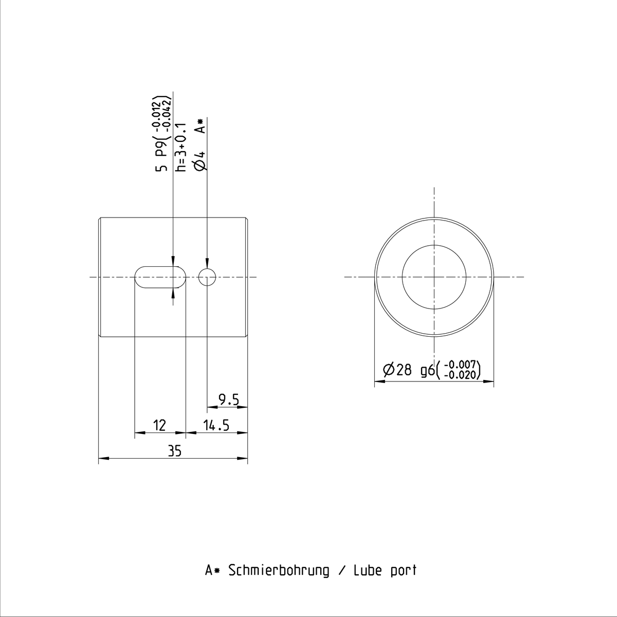 Одинарная цилиндрическая гайка Bosch Rexroth ZEM-E-S 16X5RX3-4 [R151201022]