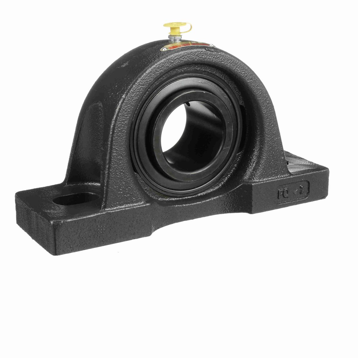 Sealmaster Mounted Cast Iron Two Bolt Pillow Block Ball Bearing - 52100 Bearing Steel, Black Oxided - Setscrew Lock - MP-36