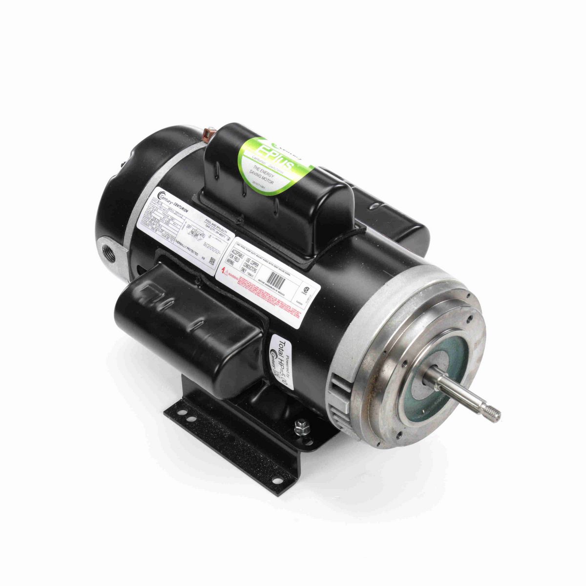 Century Pool Pump Motor, 4.0 HP, 1 Ph, 60 Hz, 208-230 V, 3600 RPM, Y56Y Frame, DP - B116