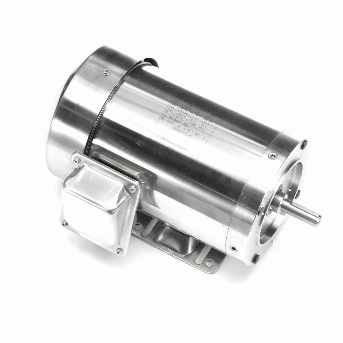 LEESON SST Duck™ General Purpose Motor, 1 & 0.75 HP, 3 Ph, 60 & 50 Hz, 230/460 & 190/380 V, 1200 & 1000 RPM, 56HC Frame, TEFC - 191417.00