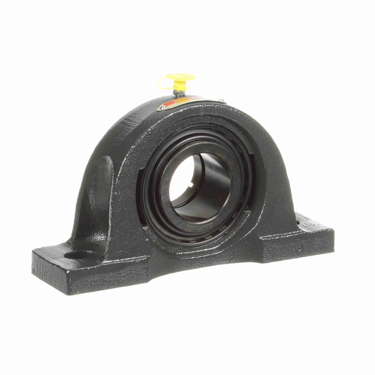 Sealmaster Mounted Cast Iron Two Bolt Low Base Pillow Block Ball Bearing - 52100 Bearing Steel, Black Oxided - Concentric Lock - NPL-27TC
