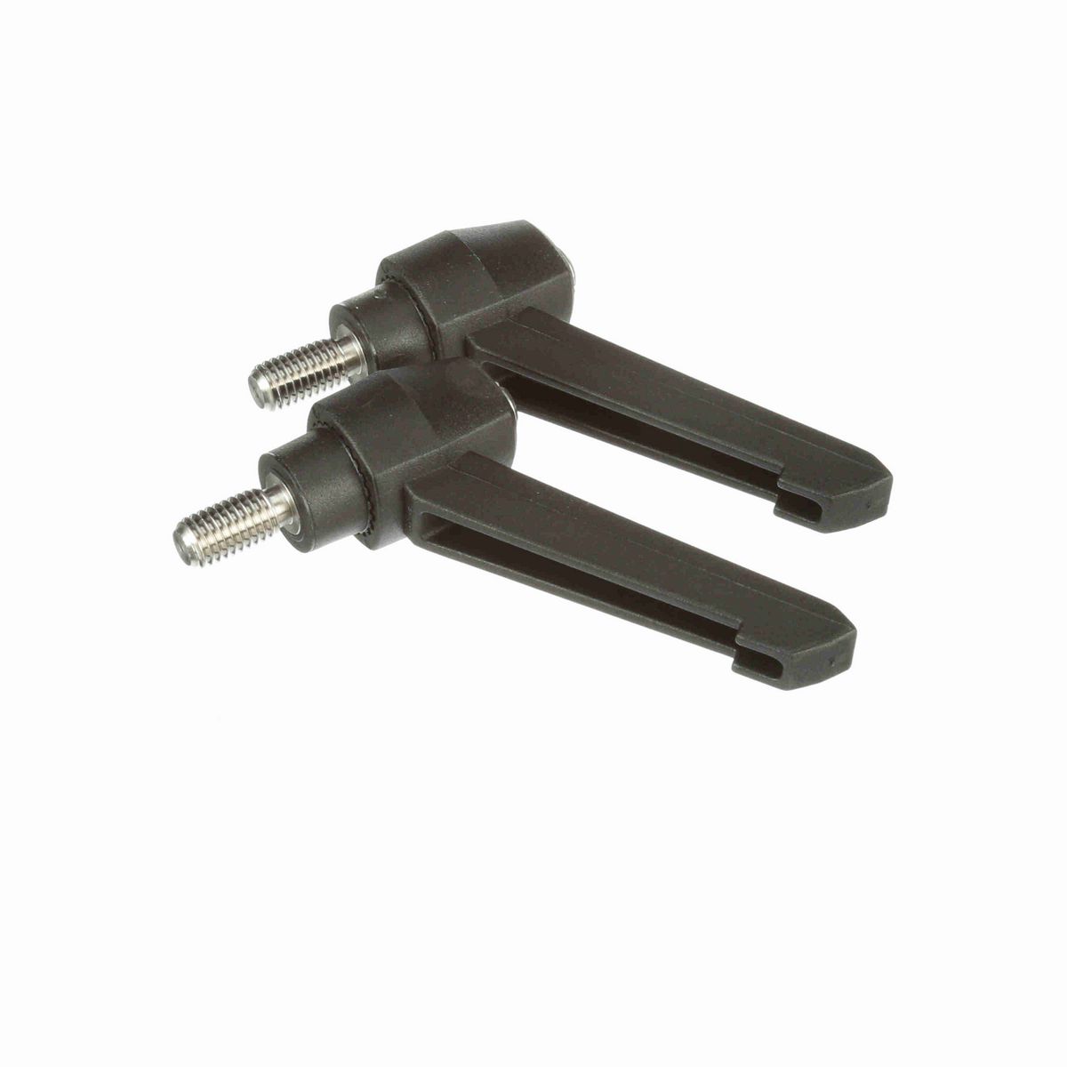 System Plast Ratchet Handle (Male); Thread: M10 x 1.5, Handle Length: 3.13-in Stud Length: 0.79-in, Color: Black - RH-30-BK-MSM10-20