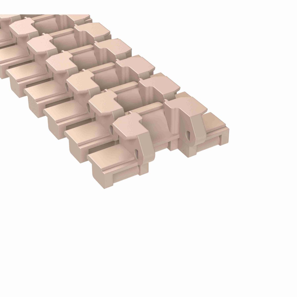 Rexnord 883TAB LBP Side-flexing Low Backline Pressure, Material: Tan Low Friction, Width: 4.5in, Pitch: 1.5in - LBP883TK4.5