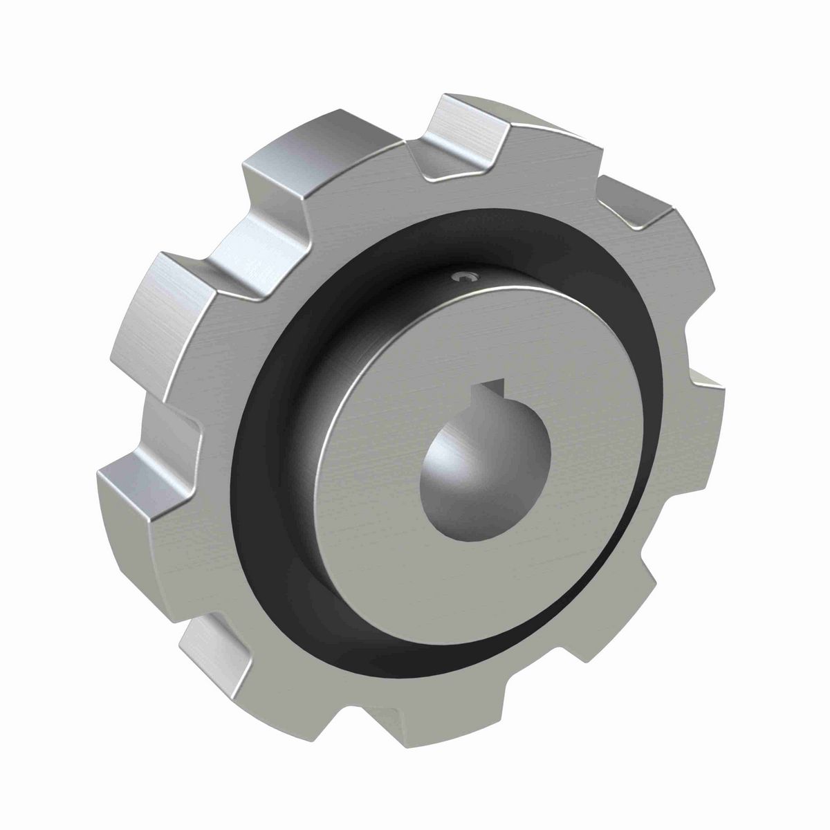 Rexnord 882 Series Solid One Piece Cast Iron Sprocket with 9 Teeth and a 1in Round Shaft-Ready Bore with Keyway & Setscrew - 401-322-4