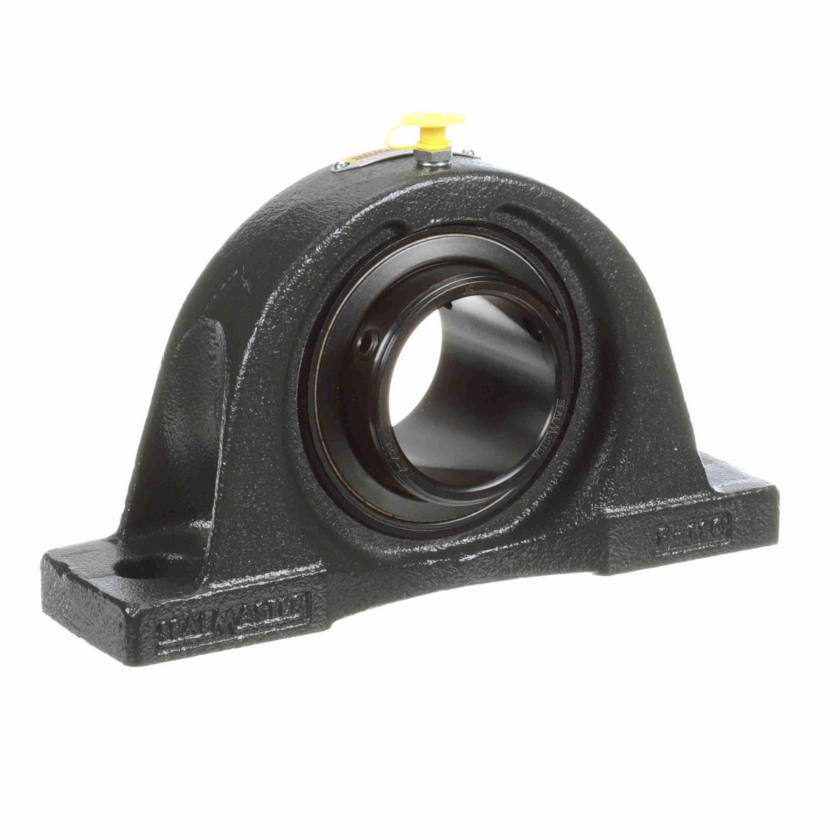 Sealmaster Mounted Cast Iron Two Bolt Pillow Block Ball Bearing - 52100 Bearing Steel, Black Oxided - Double Setscrew Lock - Air Handling Housing Fit, Noise Tested - NPD-35 CXU